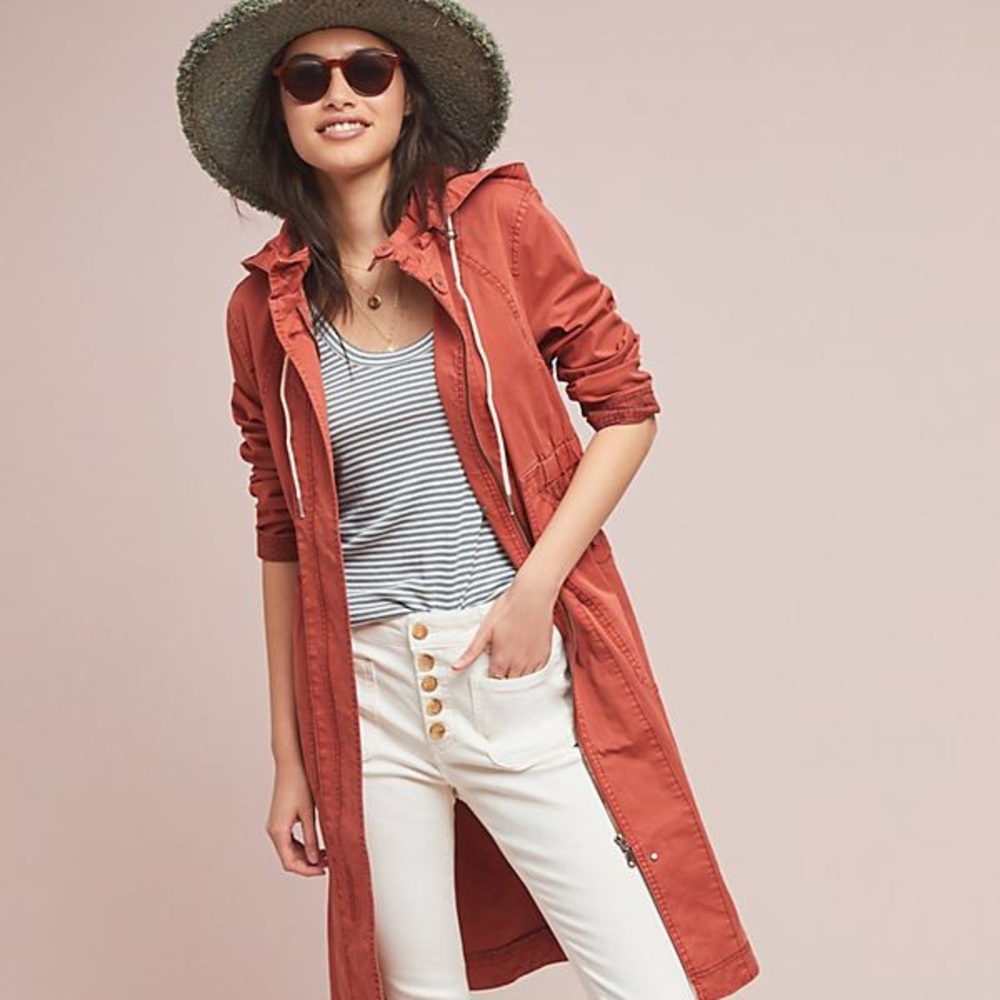 ISO Anthropologie longline anorak